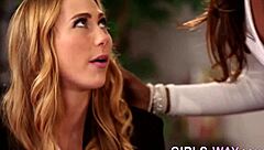 Beautiful Ebony Babe Tribbing Cute Lesbian