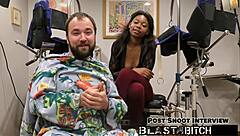 Minnie Rose's pussy gets filled with cum backstage