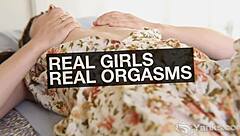 Redheaded beauty Penny Lay masturbates in a sensual Yanks style