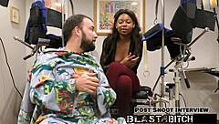 Minnie Rose's pussy gets filled with cum backstage