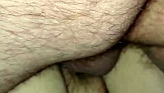Preggo MILF with big belly gets creampied on her tits