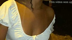 convinced latina neighbor to show ass in public outdoor street scene