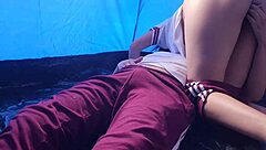 Student secretly films hot classmates fucking in the tent