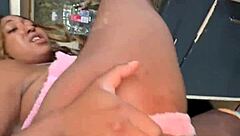 Stepdad surprises stepdaughter with hard anal after work, her gaping ass and big natural tits enticing him passionately