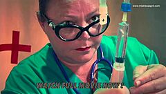 Cruel dominatrix fucks patient