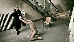 Cruel dominatrix fucks patient