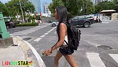 Ladyboystar Memie on first date with girly beauty, fucking each other passionately.