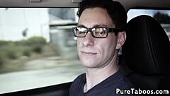 Glamcore's Beautiful Teen Gets a Facial from Her Fake Instructor Outdoors