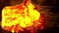 Skinny girl hard workout with two big guys