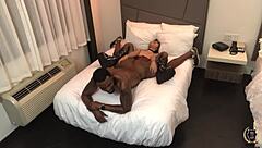 Sexy Eva Yi Swallows Every Drop Of Cum As Rome Major Fucks Her Hard In Bedroom Scene.