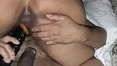 Bold Double Vaginal Penetration with Tight Pussy
