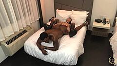 Sexy Eva Yi Swallows Every Drop Of Cum As Rome Major Fucks Her Hard In Bedroom Scene.