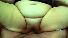 crazy red haired granny enjoys outdoors