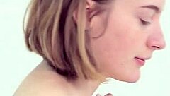 Sweet teen shaving herself smoothly