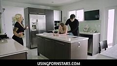 London Rose and Tristan Summers in steamy kitchen encounter