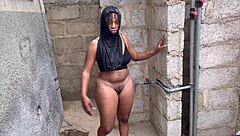 chubby asian babe with big ass enjoys outdoor cock sucking and fucking adventure