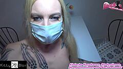 Corona sex - no distance - but mouth and nose protection mask