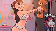 Family With Peculiar Costumes And Big Assets