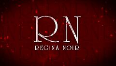 Yoga time in the office with stunning Regina Noir