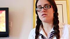 Naughty British College Student Seduces Step-Dad for a Wild Finish