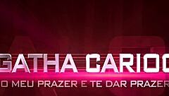 Watch agatha carioca on red as she inserts rexona into her pussy completely