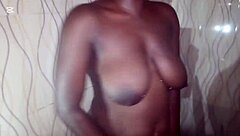 sweet young ebony's tight pussy handles big dick and cucumber