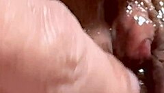 Amateur pink pussy explored 132 days post-virginity