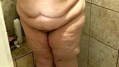 Curvy Bbw Wife Washing Up In Shower