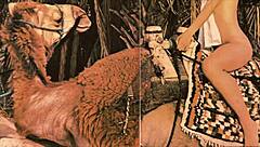 ヴィンテージタブーのタブーなマンコがレトロシーンでバックに犯される