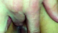 Tied girlfriend orgasms from fingering while watching monster cock videos?
