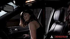 Cheating babe rides and gets fucked in ass