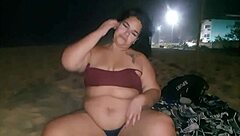 Young Bbw With Pierced Nipples Sucks Cock, Shows Pussy