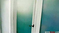 caught watching movie night with huge cock fucking pussy rough