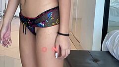 Johntronx sexy asian teen gets intensely creampied by white cock in doggystyle and riding