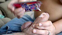 Wife Gives Sloppy Wet Blowjob To Big Cock