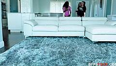 caught watching movie night with huge cock fucking pussy rough