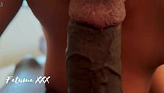 A close up view of a real sister teasing with her mouth in a wet session