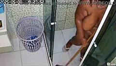Hidden camera records stunning neighbor's intimate moments