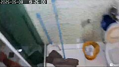 Hidden camera records stunning neighbor's intimate moments