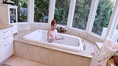Redhead Milf Step Mom Shares Bathtub With Step Son POV