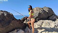 Italian tourist's big titsPinched, slapped, and stretched in public