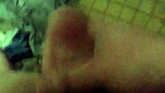 Pre-shower jerking off in the bathroom with cum