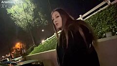 italian milf artemisia love smokes solo outdoors