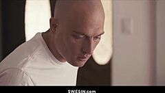 avi love gives tommy gunn a piercing blowjob in wedding dress cumshot