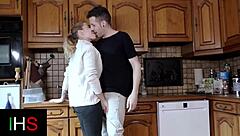 Slutty Blonde Milf Gets Swollen Pussy Fucked In Kitchen With Rimjob And Doggystyle