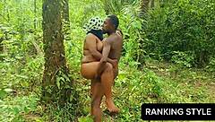 Beautiful African Pornstar's Wet Pussy In The Forest Orgasm