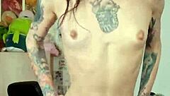 tall skinny girl rides cock to moaning orgasm in pov