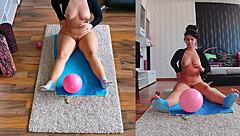 Naughty naked workout - dual cam edition, are you brave enough to watch?