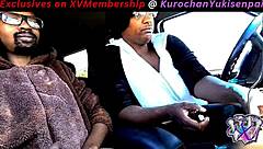 wife swallows daddy's cock in car wearing bear suit