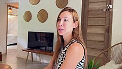 Latina loses control with stepson, pussy dripping wet